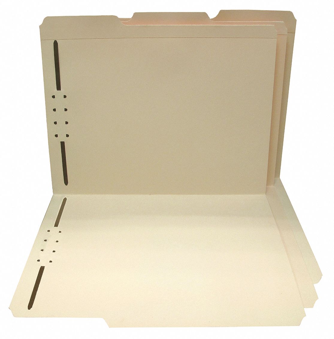 File Folders with Fasteners, 1/3 Tab Cut, 9 1/2 in Height, 11 5/8 in Width Grainger