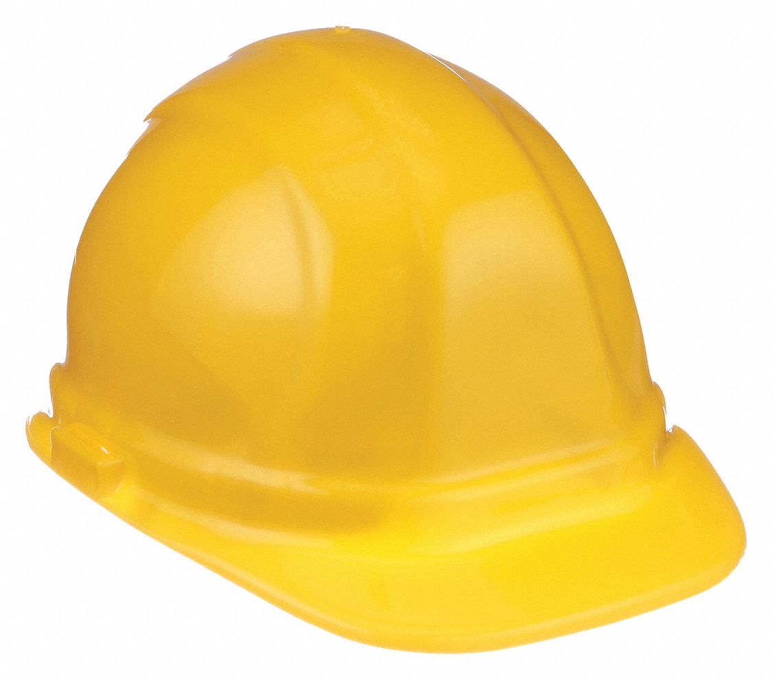 Hard Hat, Type 1,  Class E, Ratchet, Yellow