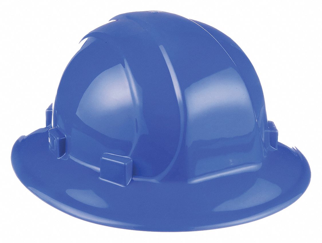 Blue, No Graphics, Hard Hat 41N90819506 Grainger