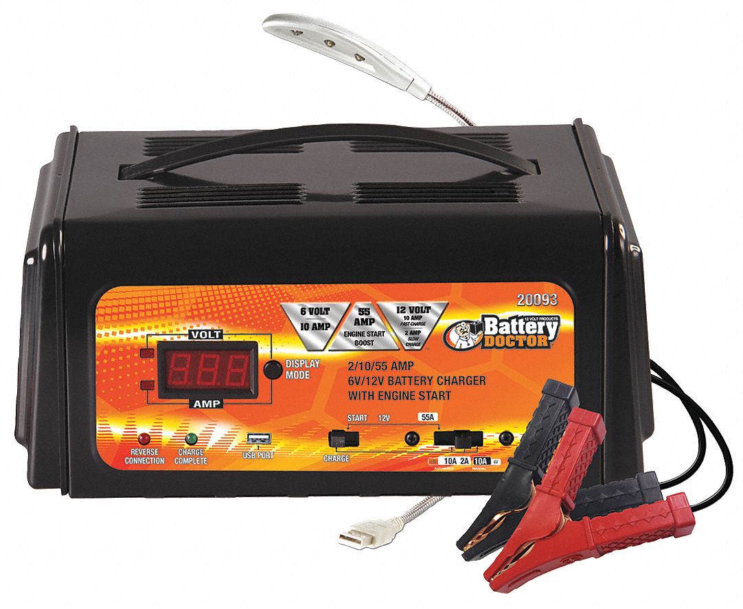 Cargador de batería y mantenedor de carga 6/12 v 2 amp