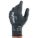 CUT-RESISTANT GLOVES, 18 GA, SZ 6, GREY, KEVLAR/STAINLESS STEEL/NYLON, SILICONE PALM, PAIR