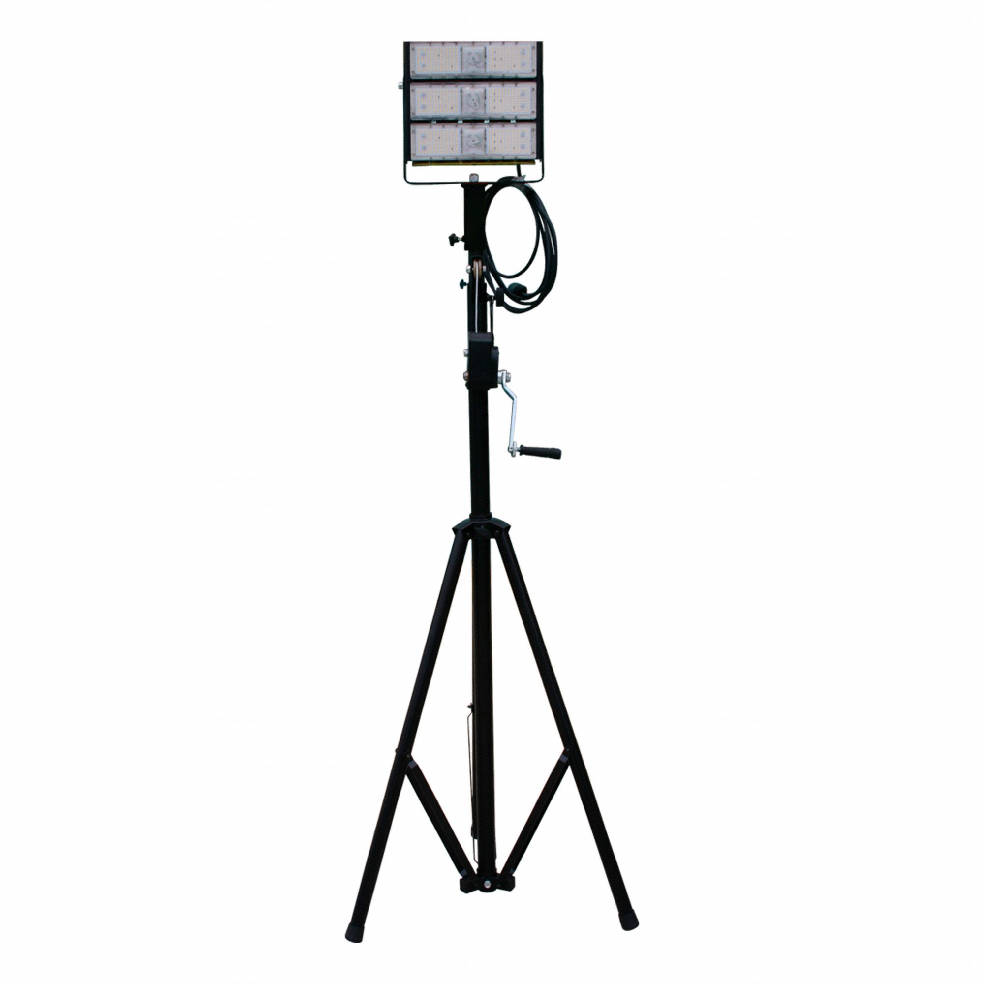 LIGHT HEAD, LED, TRIPOD, 1 LAMP HEAD, 30000 LUMENS, 50000 HR, IP65, 120 V, 200 W, YELLOW/BLACK