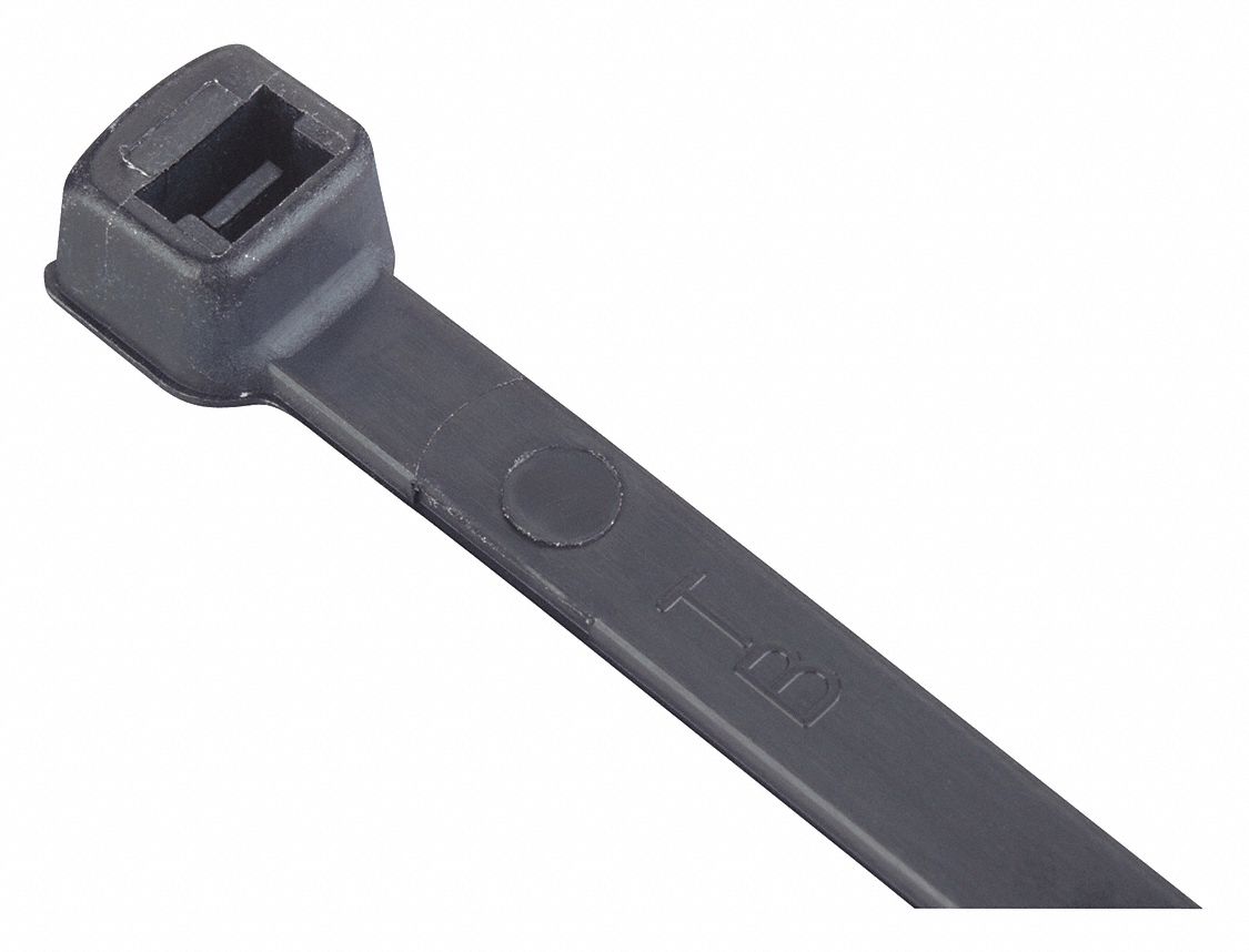 CABLE TIE, STANDARD, BLACK, 7.5 IN, 100 PK