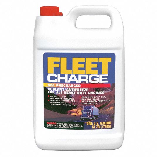 Fleet Charge Antifreeze Coolant 1 Gal Plastic Bottle Dilution Ratio 50 50 34 F Freezing Point F 48ze74 Fca0b3 Grainger