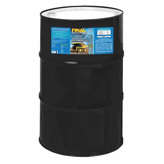 FLEET CHARGE Antifreeze Coolant, 55 gal, Drum, Dilution Ratio PreDiluted, 34 °F Freezing