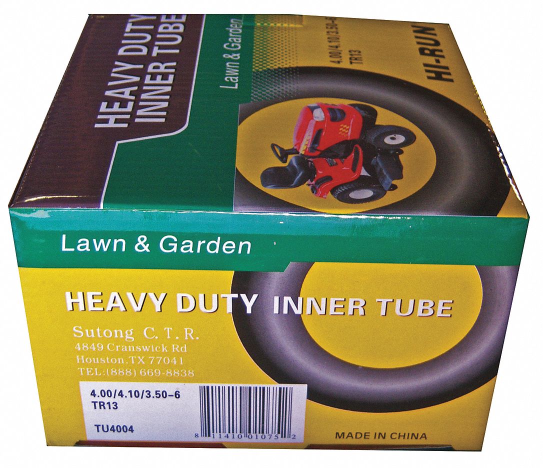 HIRUN Lawn/Garden Inner Tube, Size 400/410/3506 41P282TUN4004