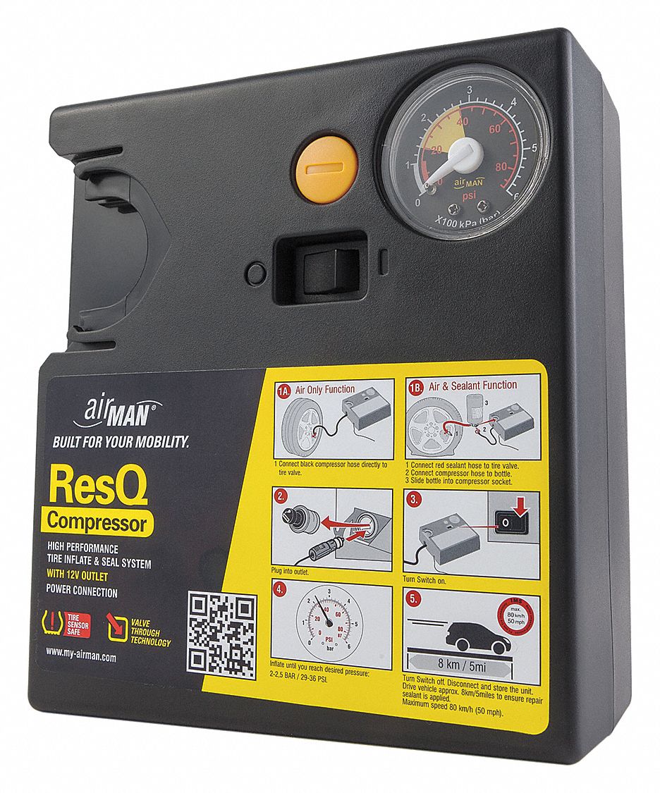 inflator tire compressor psi airman grainger close