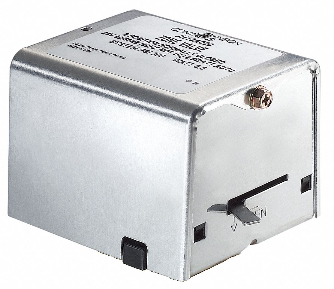 JOHNSON CONTROLS Zone Valve Actuator: Std, On/Off, 24, 200°F Max. Water  Temp., Normally Closed