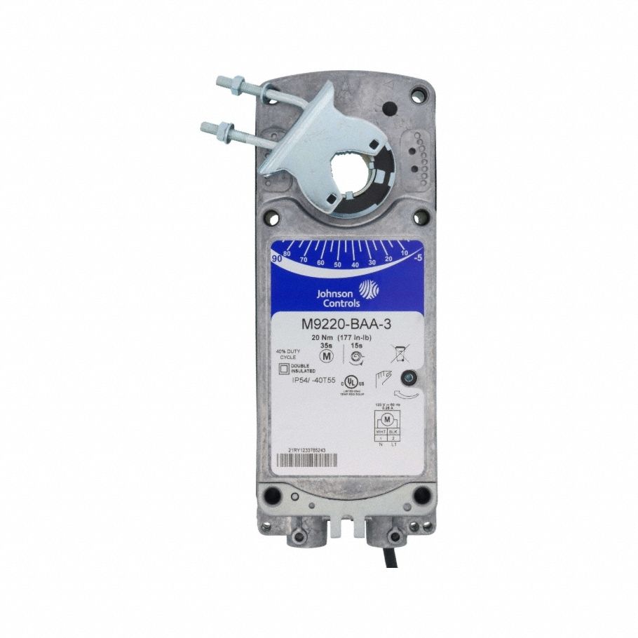 Actuator: Dampers, On/Off, Spring Return, 177 in-lb, 120V AC, Hardwired, NEMA 2 / IP54