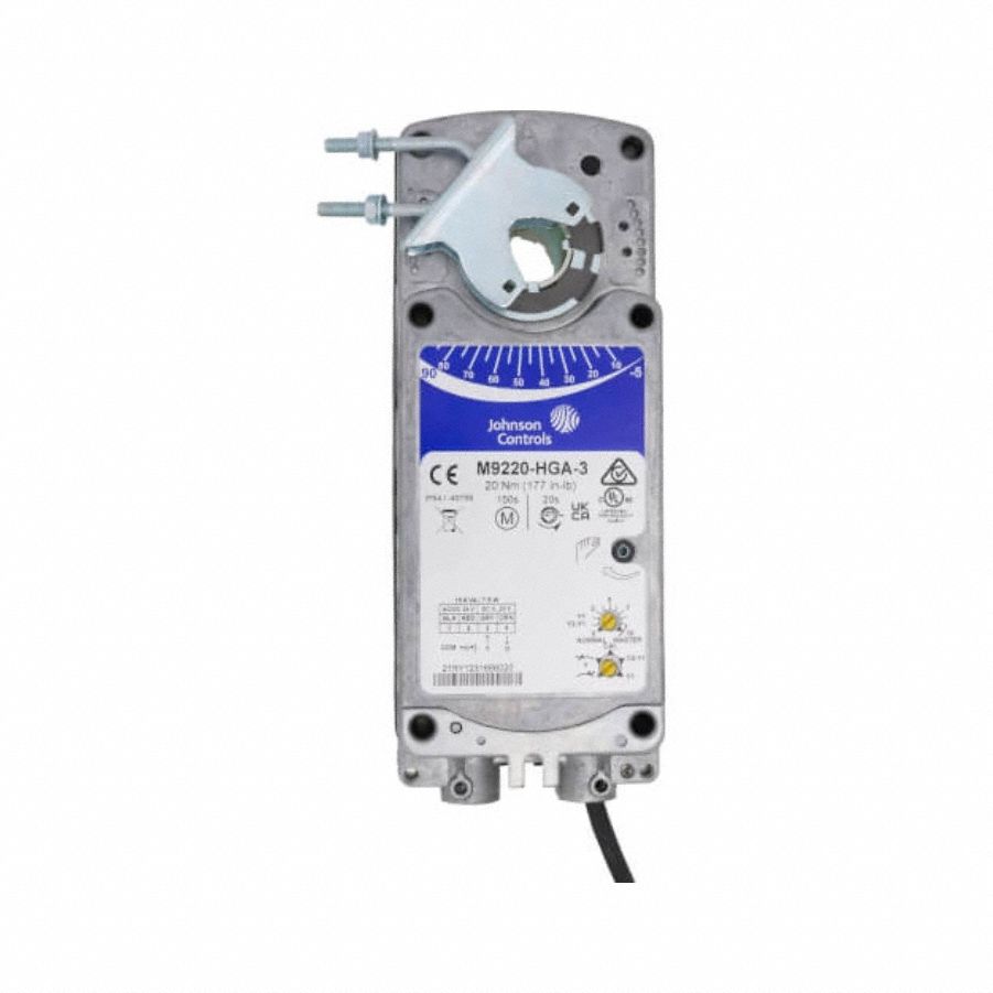 Actuator: Dampers, Proportional, Spring Return, 177 in-lb, 24V AC/DC, Hardwired, NEMA 2 / IP54