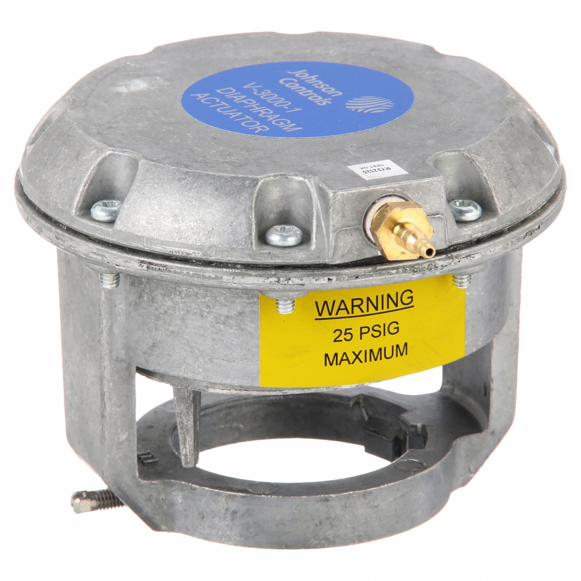 Pneumatic Valve Actuator: 3 psi to 13 psi Spring, 5/16 in Stroke, For 1/2 in_1 1/2 in_3/4 in Valves