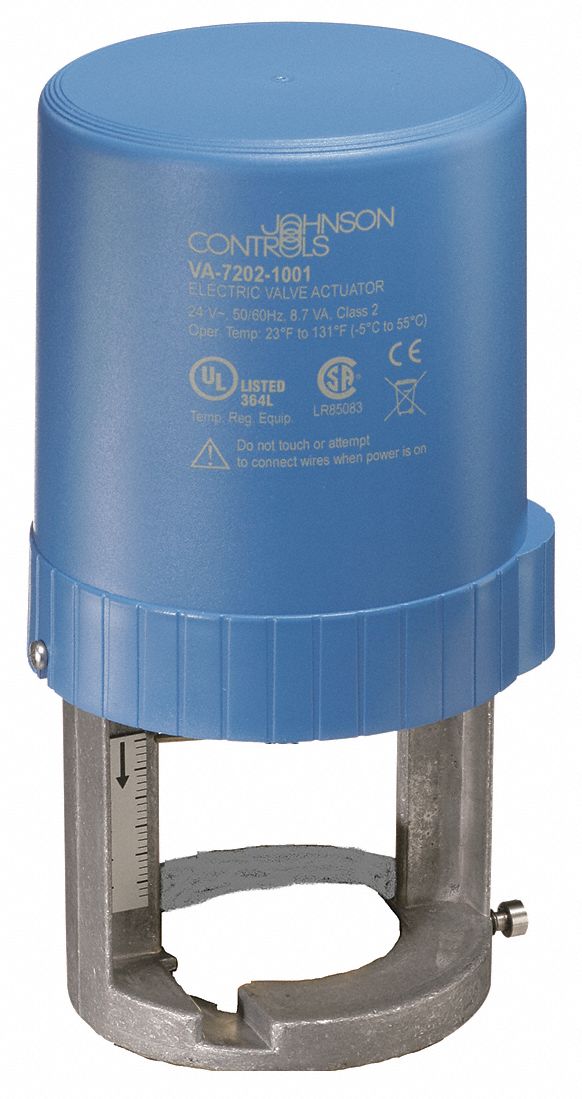 JOHNSON CONTROLS, 24V AC, Proportional Signal, Electric Globe