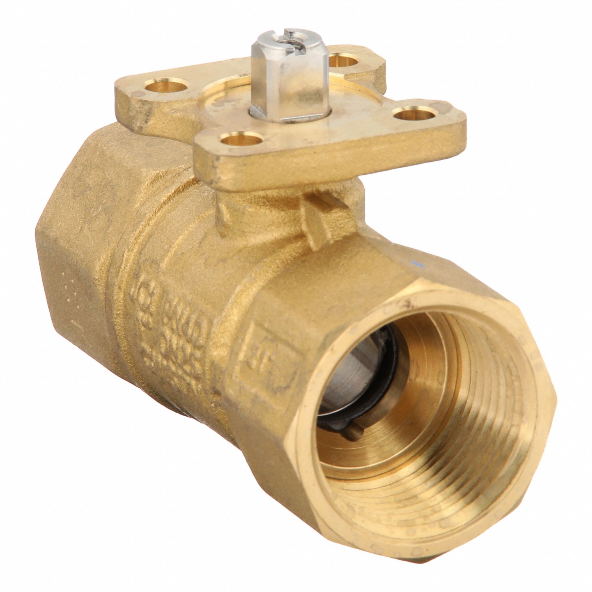HVAC Control Ball Valve: 2-Way, 1 in Female NPT, 18.7 CV Flow, 200 psi Close-off, No Actuator
