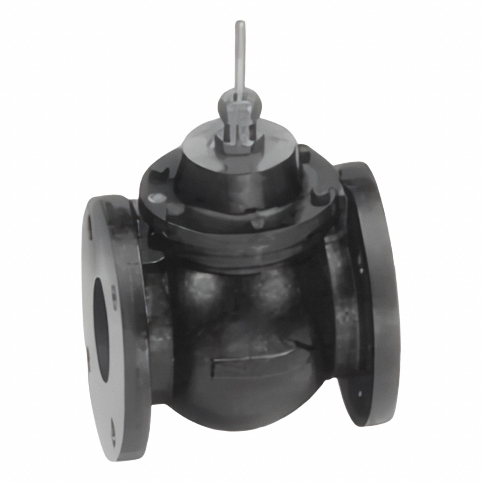Hydronic Globe Valve: 2-Way, 150 CV Flow, 4 in Flanged, Cast Iron Body, Stainless Steel Stem, NO