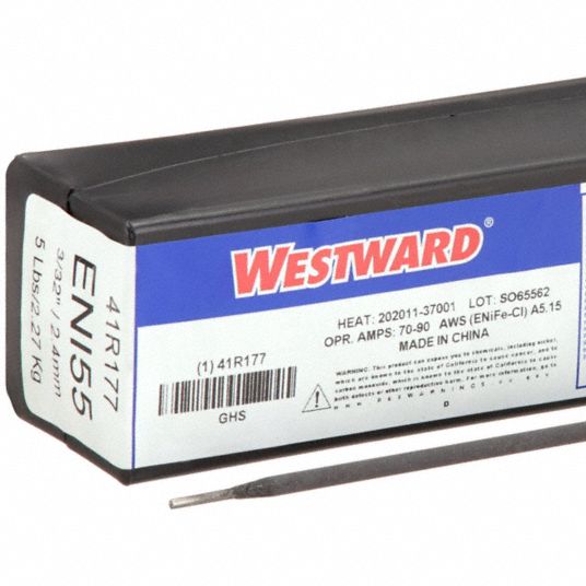 WESTWARD, Cast Iron, ENiFeCl, Stick Electrode 41R17741R177 Grainger