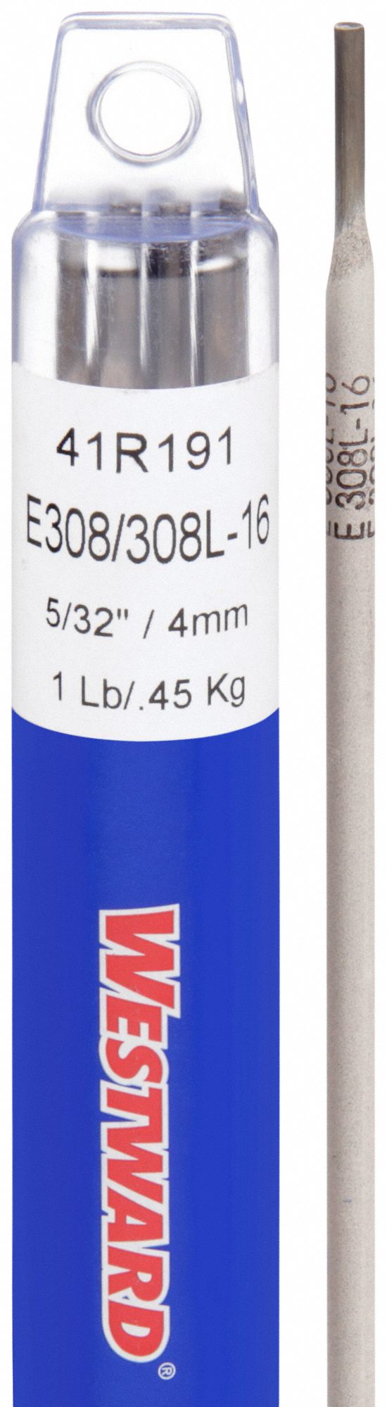 Stick Electrode: Stainless Steel, E308/308L-16, 5/32 in x 14 in, 1 lb