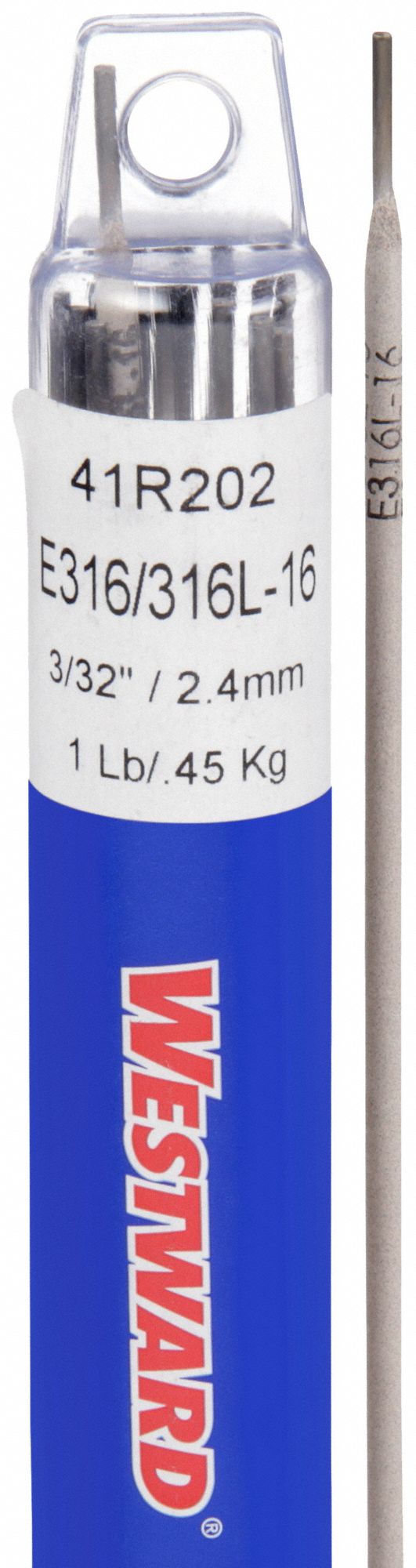 Stick Electrode: Stainless Steel, E316/316L-16, 3/32 in x 12 in, 1 lb