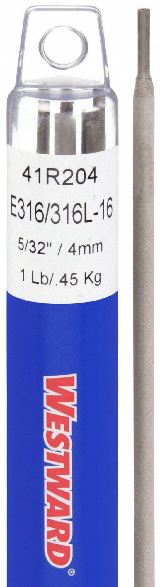 Stick Electrode: Stainless Steel, E316/316L-16, 5/32 in x 14 in, 1 lb