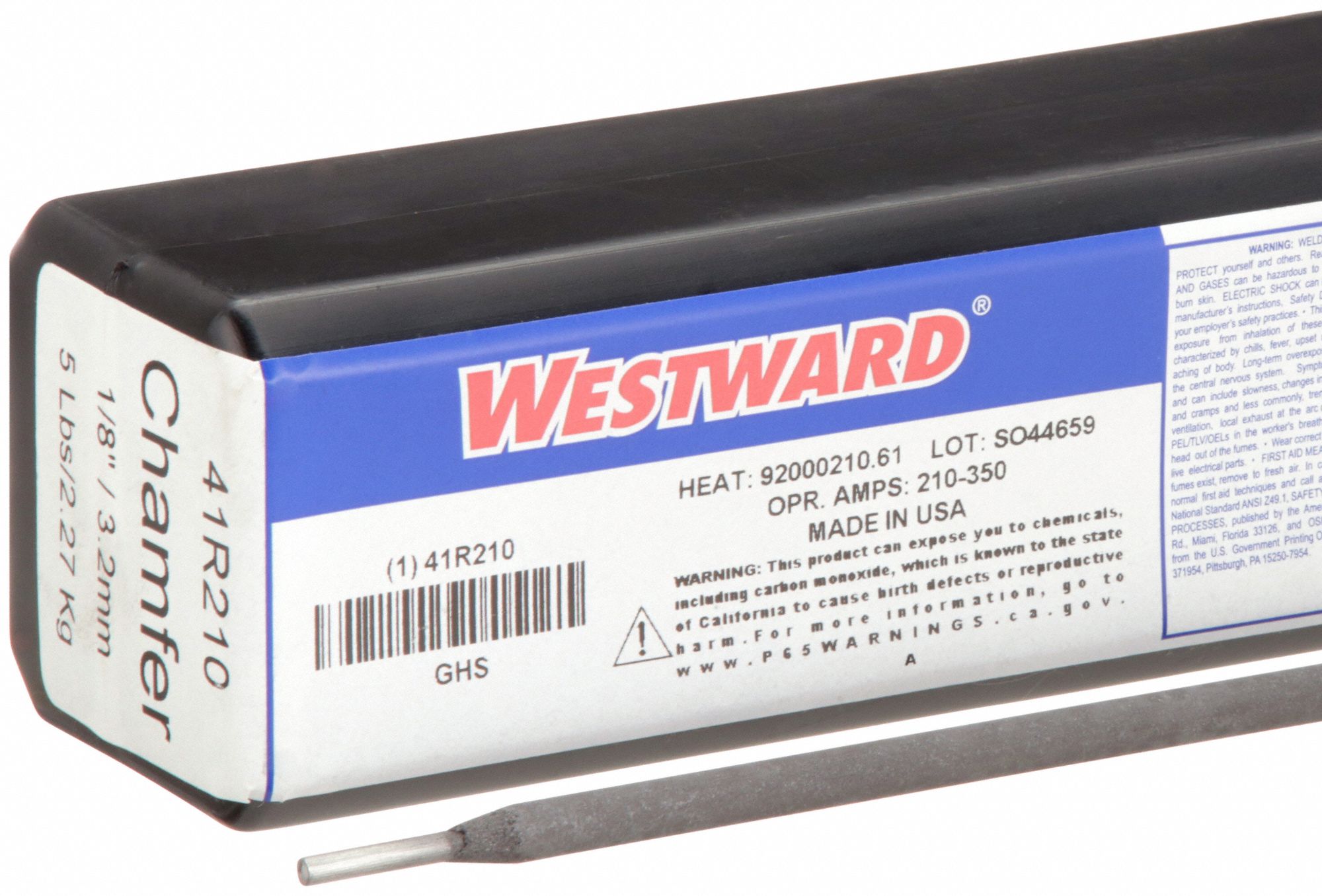 Stick Electrode: 1/8 in x 14 in, 5 lb