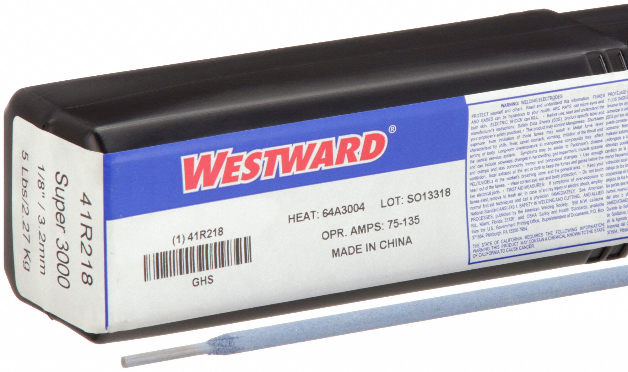 Stick Electrode: Repair & Maint Alloy, 1/8 in x 14 in, 5 lb, S3000