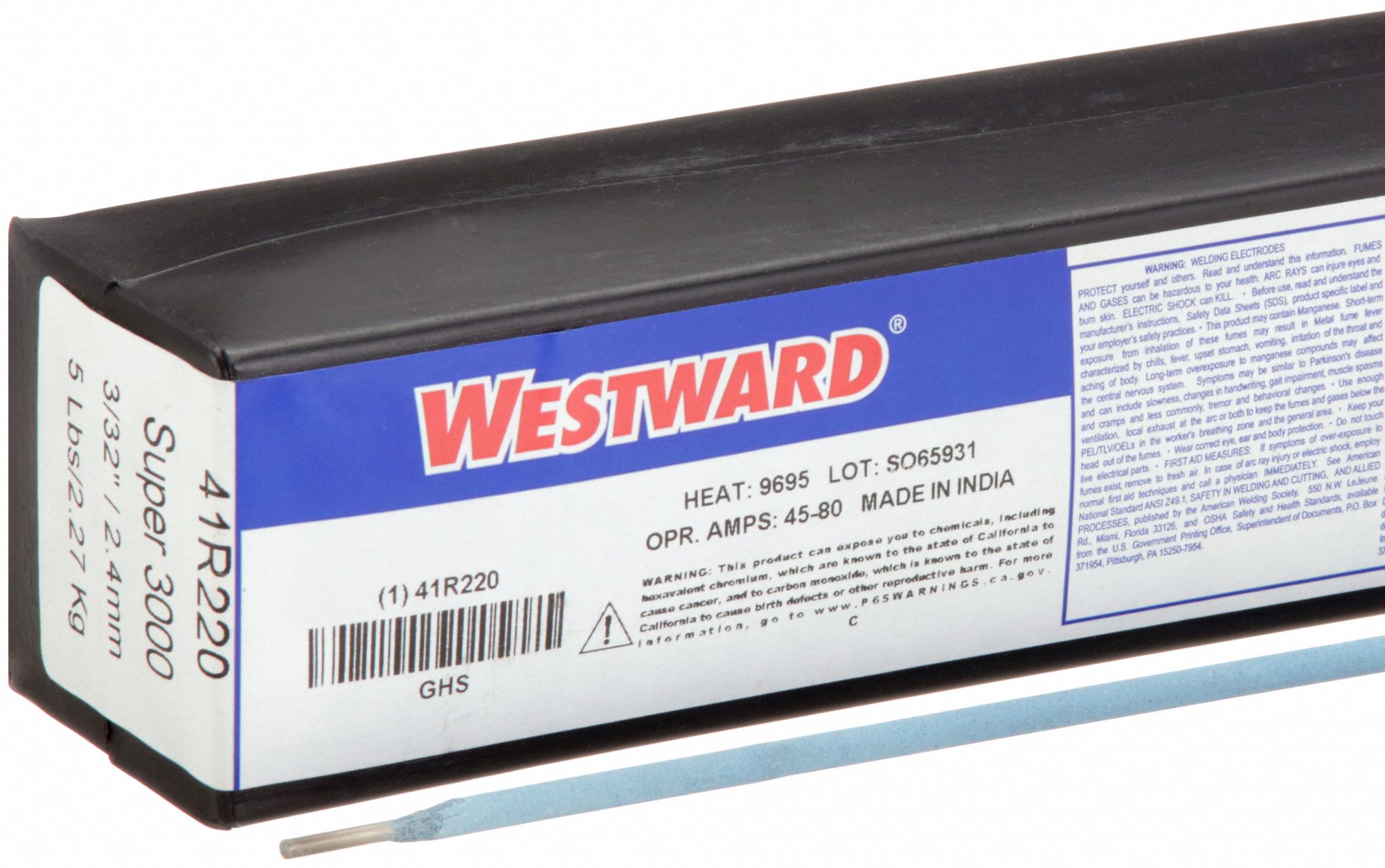 Stick Electrode: Repair & Maint Alloy, 3/32 in x 14 in, 5 lb, S3000