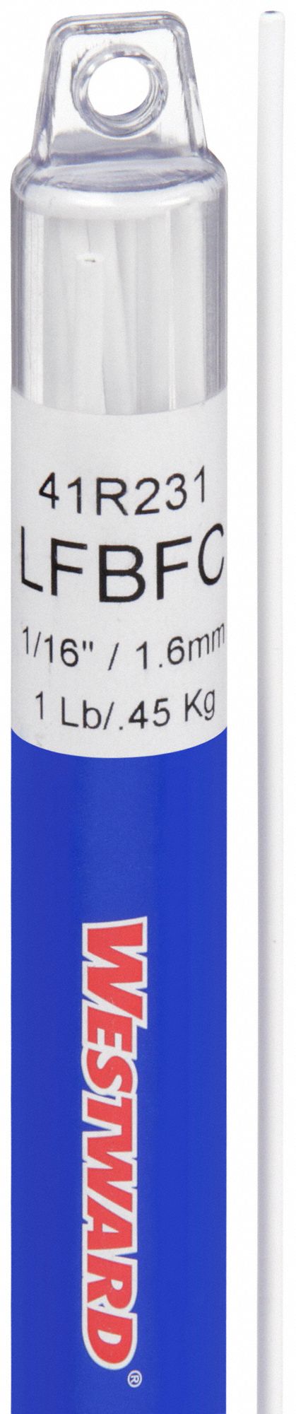Brazing Alloy: Low-Fuming Bronze, 0%, RBCuZn-C, 1/16 in x 36 in, Flux-Coated