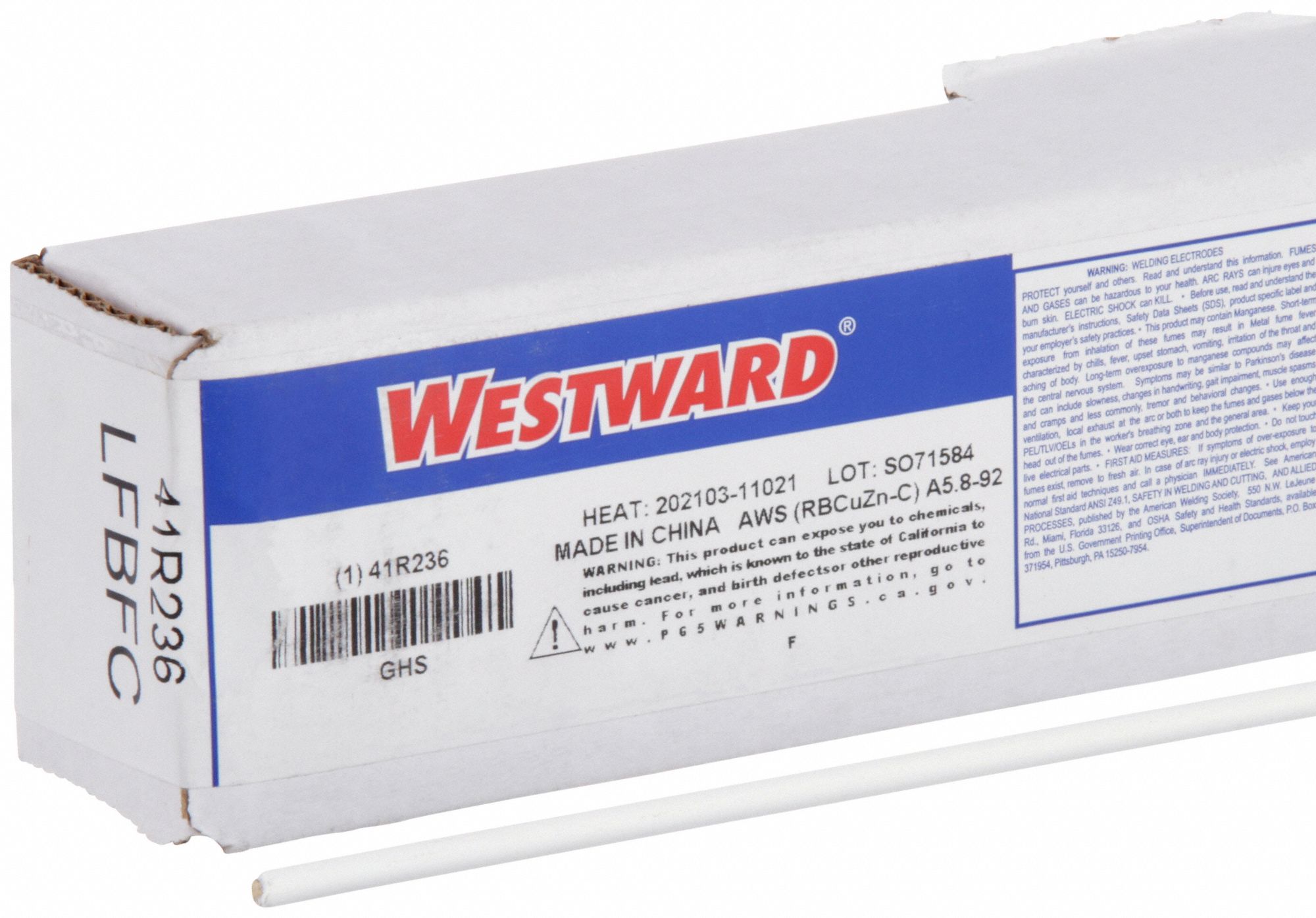 Brazing Alloy, RBCuZn-C X, 3/32 In, 10 lb.