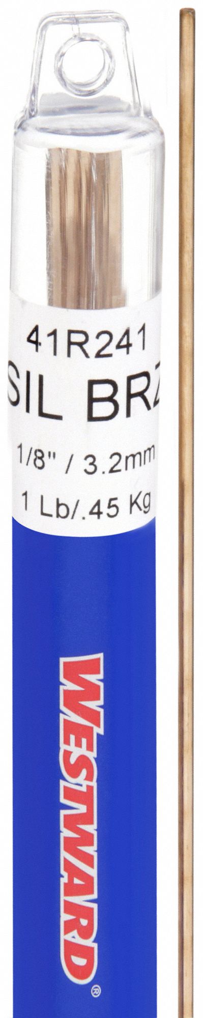 TIG Welding Rod: Copper, ERCuSi-A, 1/8 in x 36 in, 1 lb
