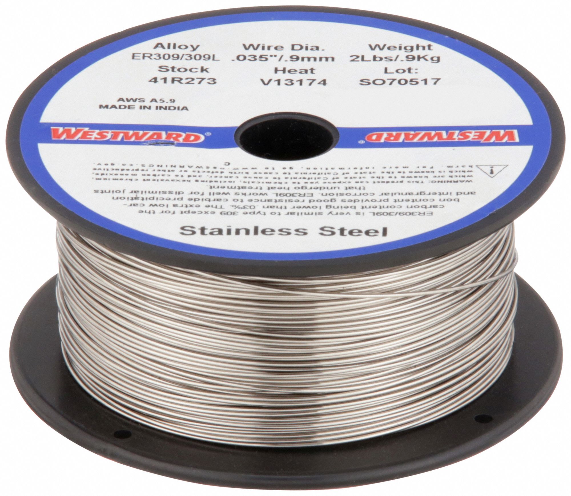 WESTWARD, Stainless Steel, ER309/309L, MIG Welding Wire - 41R273|41R273 ...