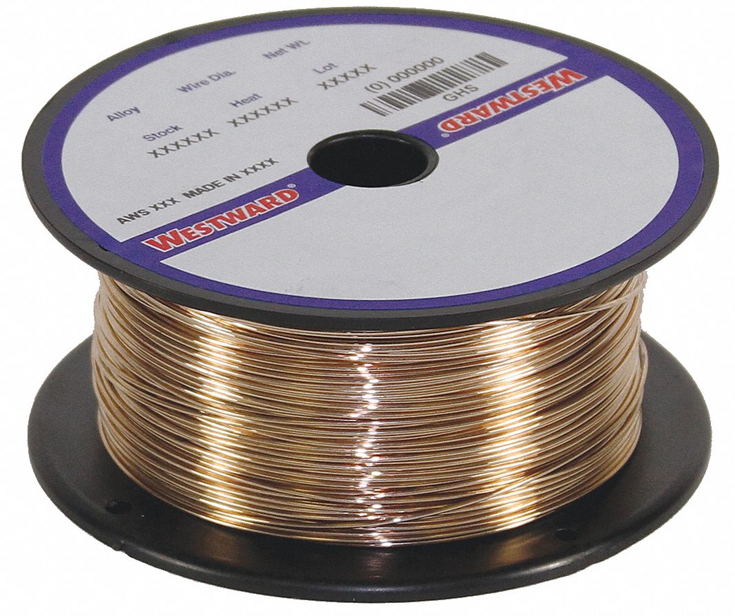 Silicon Bronze MIG Welding Wire 2 Lb ERCuSi-A Roll 0.035 Inch Diameter 2 Pound Roll 
