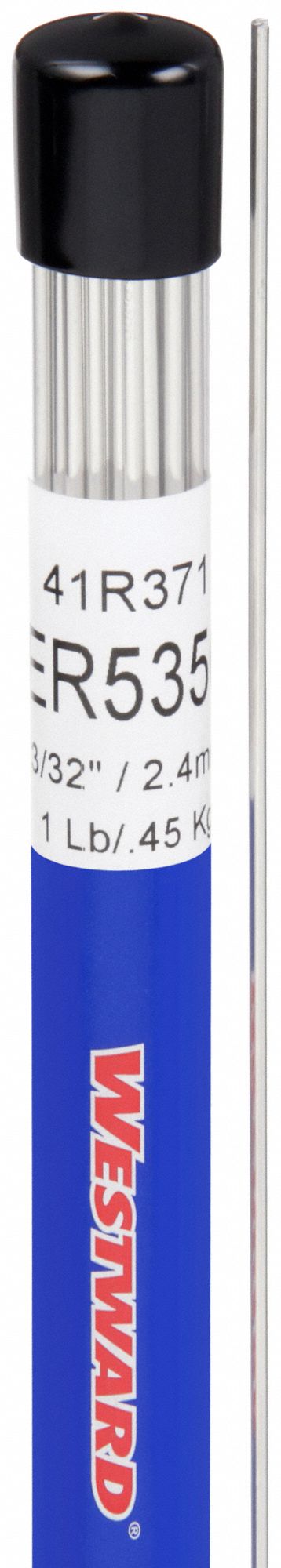 TIG Welding Rod: Aluminum, ER5356, 3/32 in x 36 in, 1 lb