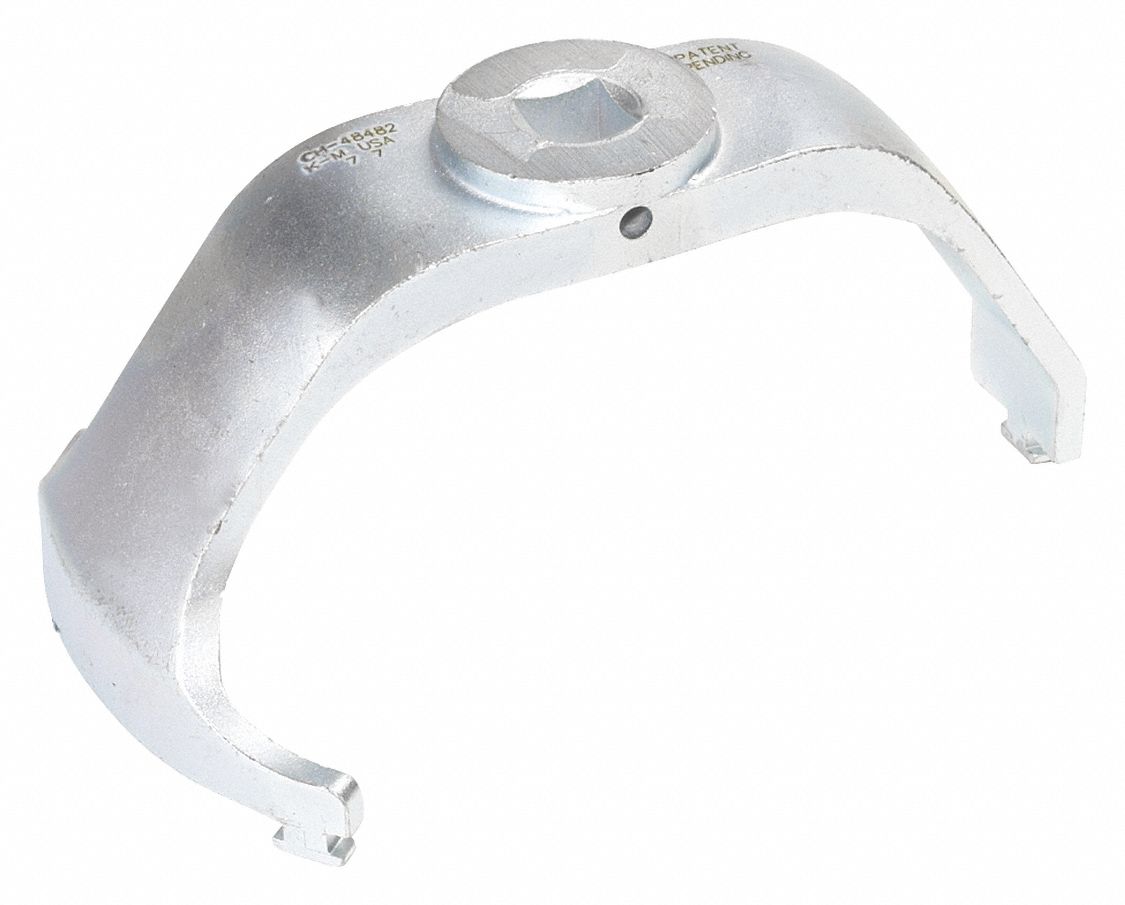 Lock Ring Wrench: Fuel Tank, Ring Removal, 5 15/16 in Lg, Silver, Kent-Moore, 1 Pieces