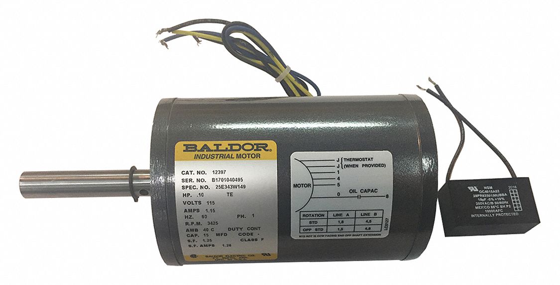 Motor, Ringmaster Lite, 120V: Fits C. Cretors and Company Brand, For RMLA-X, For 31EV99