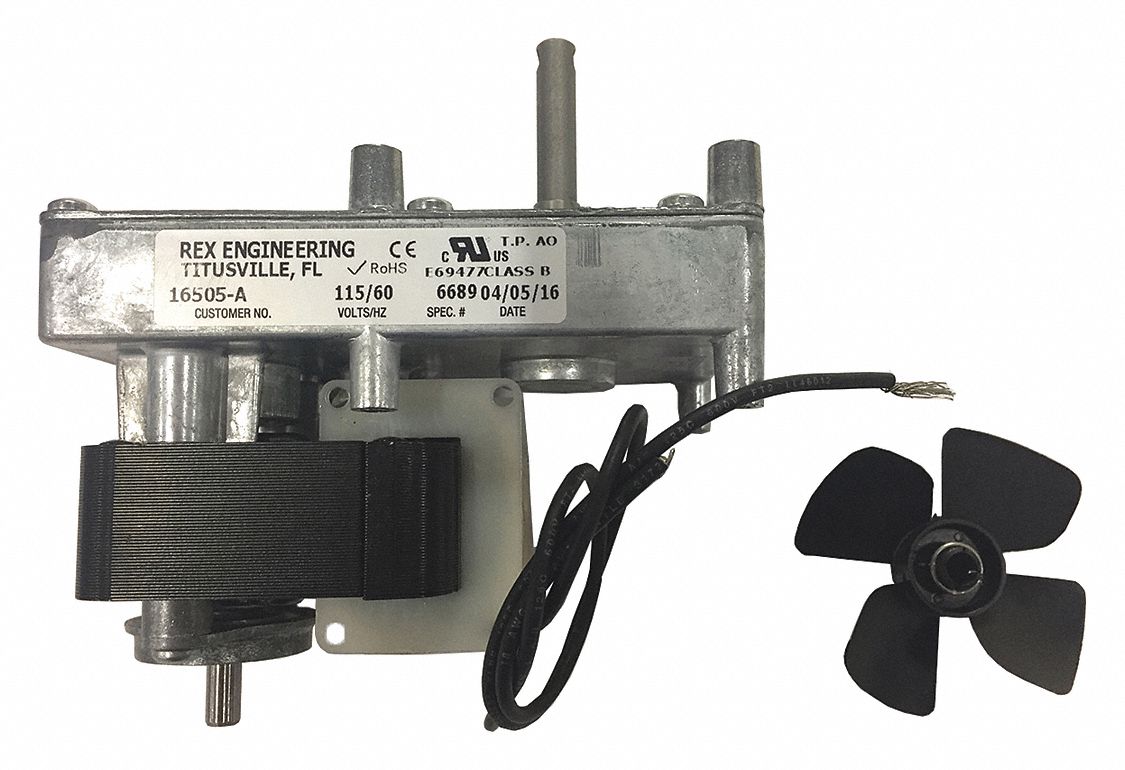 Motor, 120V, 2 to 4 rpm: Fits C. Cretors and Company Brand, For 19201-A, For 31EW18
