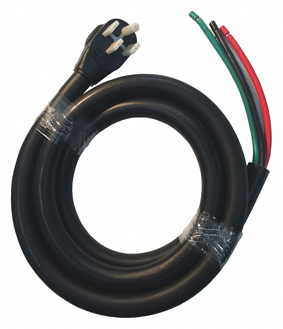 Cord, 45A,10 ft. L: Fits C. Cretors and Company Brand, For TGSE32D1D-XX-5L-CSSC, For 31EW23