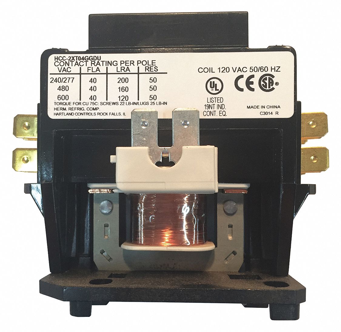Relay, 230V, Single Pole: Fits C. Cretors and Company Brand, For TGSE32D1D-XX-5L-CSSC