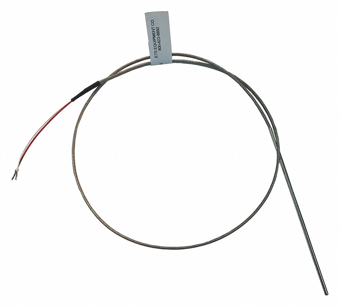 Thermocouple, 1/8" x 4.5" L: Fits C. Cretors and Company Brand, For 19201-A, For 31EW18