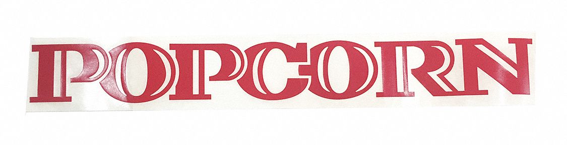 Decal Popcorn, Letters