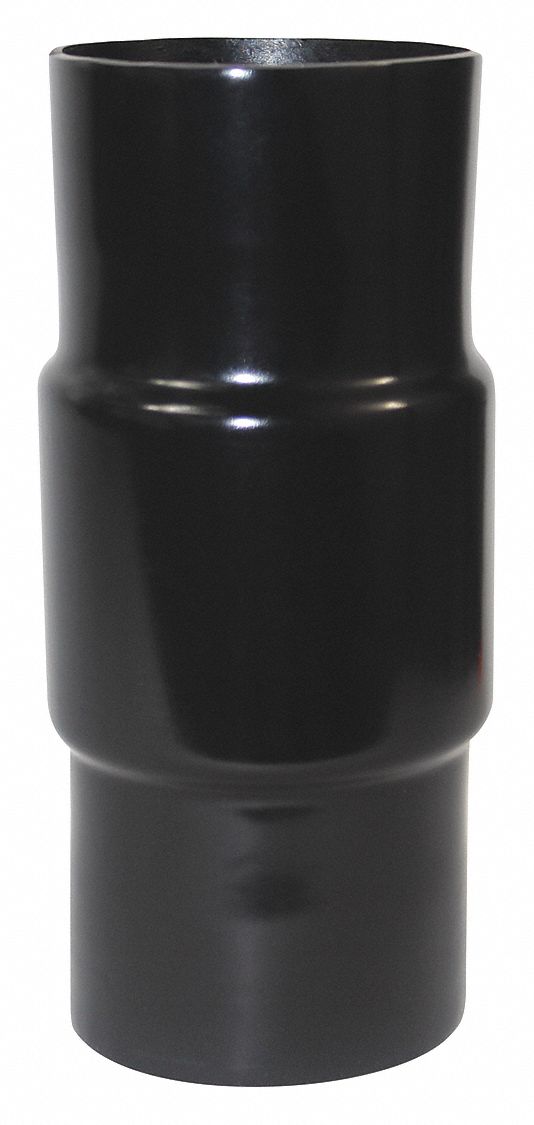 Rigid Coupling: 2 1/2 in Trade Size, Steel, PVC Coated, Black