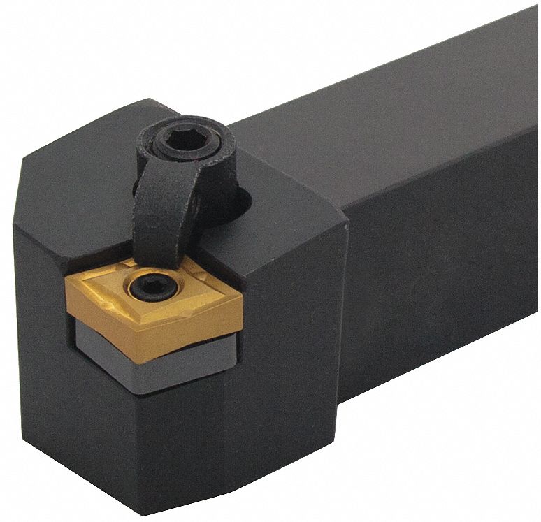 Indexable Turning Toolholder: MCRN Toolholder, CNM. Insert, 80° Diamond, 4-1/2 in Overall Lg