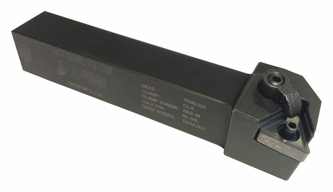 Indexable Turning Toolholder: MTGN Toolholder, TNM. Insert, Triangle, 90° Approach Angle