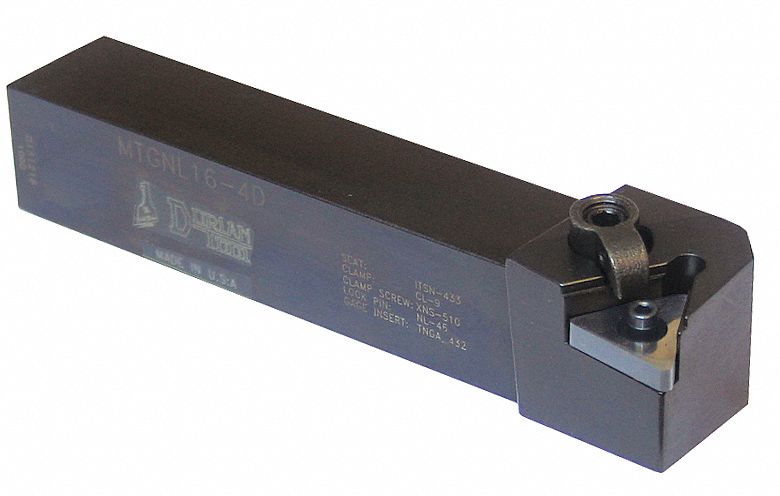 Indexable Turning Toolholder: MTGN Toolholder, TNM. Insert, Triangle, 90° Approach Angle
