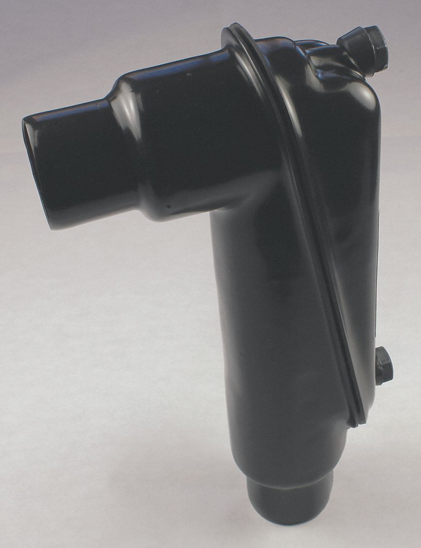 CALBOND Conduit Outlet Body LB Body, 1/2 in Trade Size, 2 Hubs, 3 cu