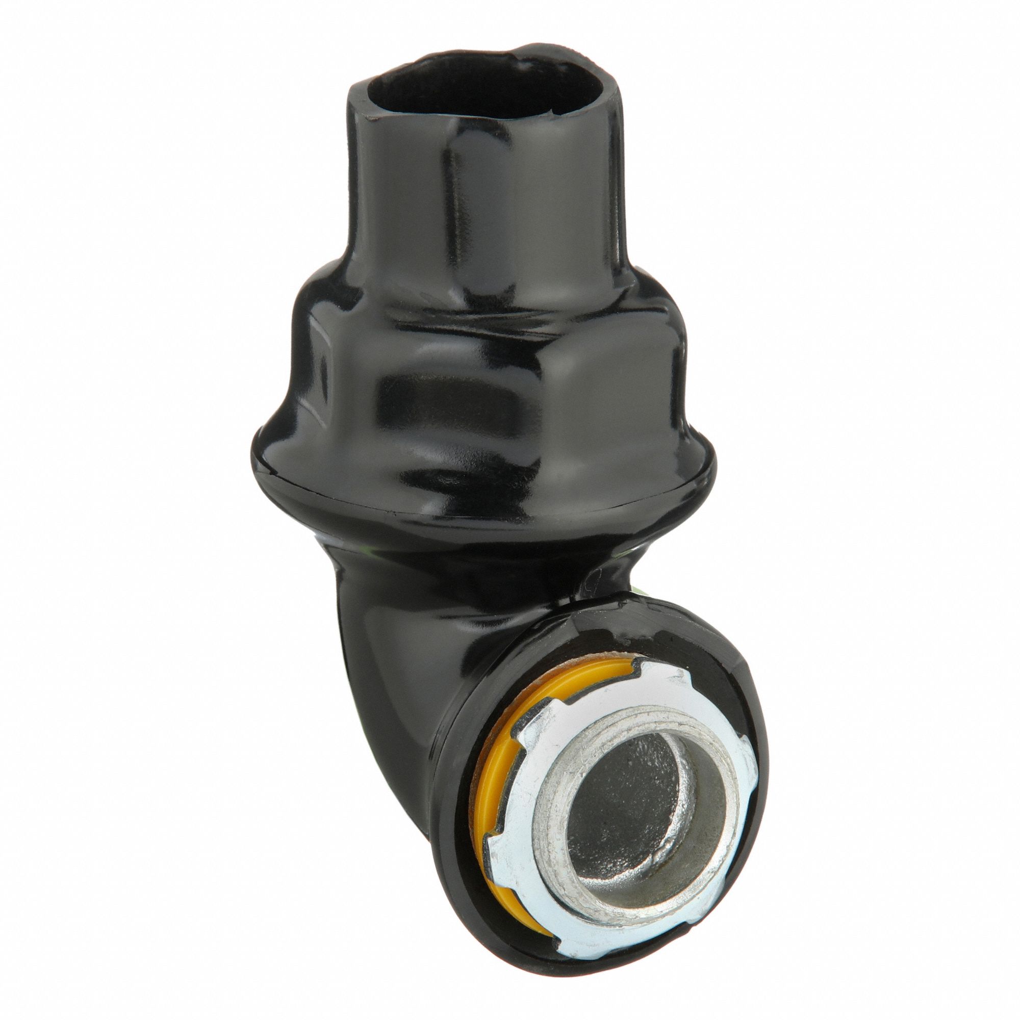 Liquid-Tight Conduit Fitting: Steel, 3/4 in Trade Size, 90°, Non-Insulated