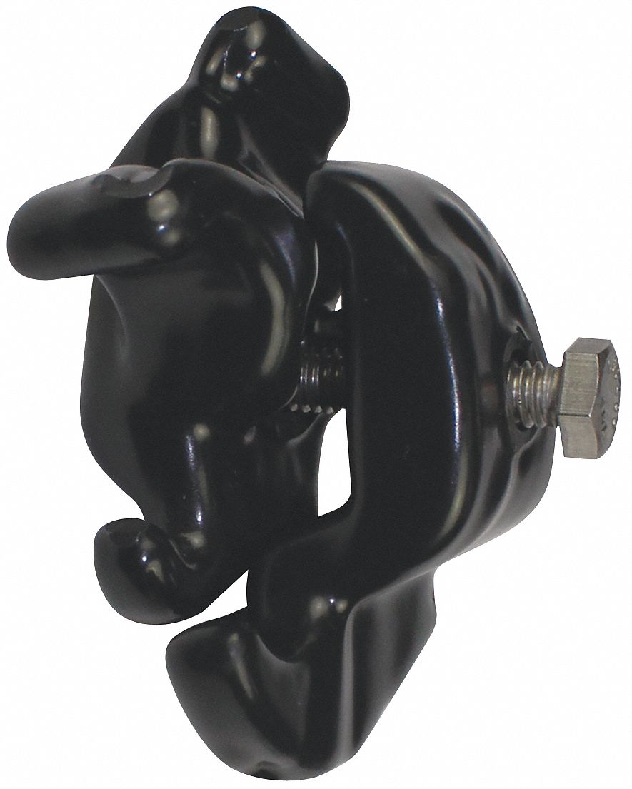 Edge Clamp: Malleable Iron, 3/4 in Trade Size