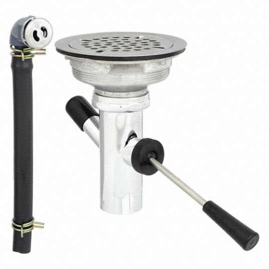 ADVANCE TABCO, 4 1/2 in Overall Dia, 1 1/2 in Pipe Dia, Drain Assembly