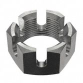 GRAINGER APPROVED 351164G Castle Nut,9/16-18,Gr 5,Steel,ZP,PK25 