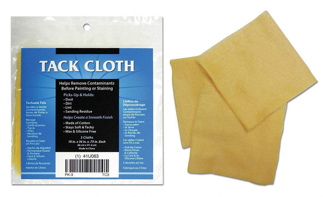 TACK CLOTH,18 IN X 36 IN,PK3