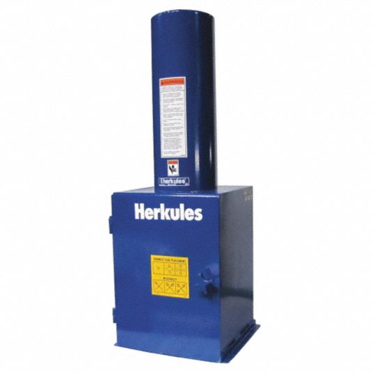 HERKULES Can Crusher, Air Operated, 3.75 ton Maximum Crushing Pressure
