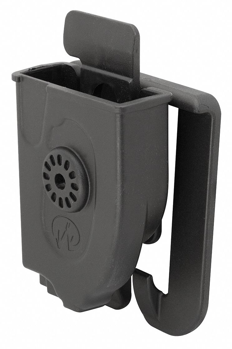 Tool Sheath: For 1 3/4 in Belt Wd - Max, 1 Pockets, Black, Plastic